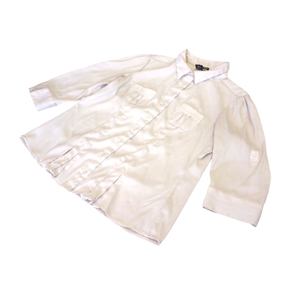 Blue Loop Women Shirt Buttom-Up Utility Blouse